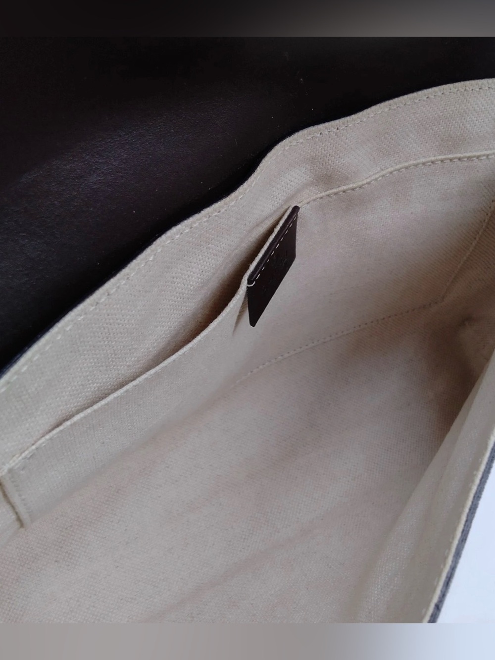 Gucci Brown Leather & GG PVC waist Bag - Picture 8 of 12